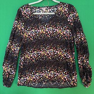 Cute Willow + Root Long Sleeve Floral Print Size S